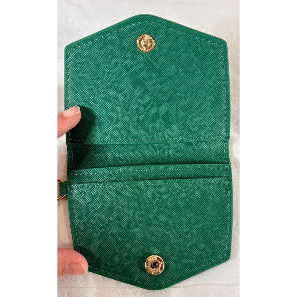 Kendra Scott Wallet‎ Keychain Ring Coin Purse - Kelly Hunter Green